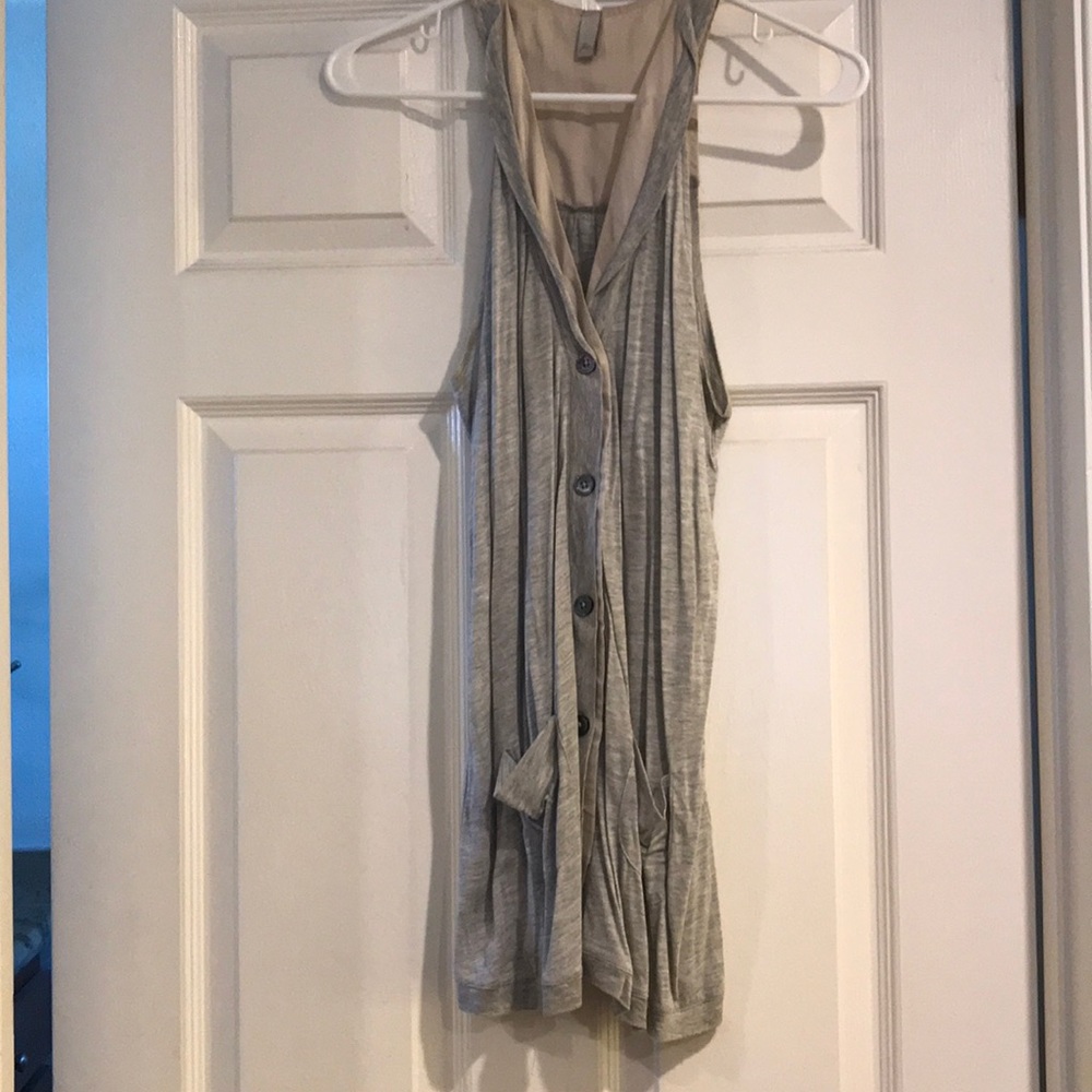 Joie silk button down top with pockets